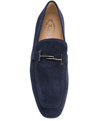 dunkelblaue Wildleder Slipper von Tod's