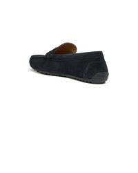 dunkelblaue Wildleder Slipper von Geox