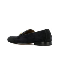 dunkelblaue Wildleder Slipper von Doucal's