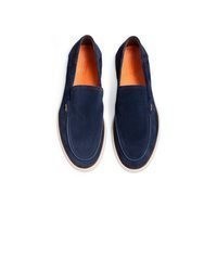 dunkelblaue Wildleder Slipper von Lloyd