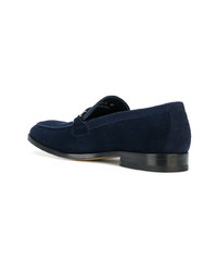 dunkelblaue Wildleder Slipper von Paul Smith