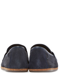 dunkelblaue Wildleder Slipper von H By Hudson