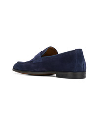 dunkelblaue Wildleder Slipper von Doucal's