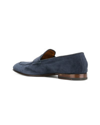 dunkelblaue Wildleder Slipper von Silvano Sassetti