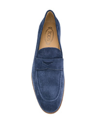 dunkelblaue Wildleder Slipper von Tod's