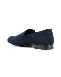 dunkelblaue Wildleder Slipper von Dolce & Gabbana