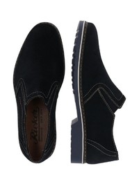 dunkelblaue Wildleder Slipper von Rieker