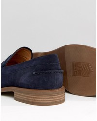 dunkelblaue Wildleder Slipper von Vagabond