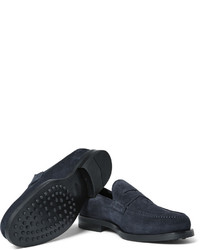 dunkelblaue Wildleder Slipper von Tod's