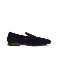 dunkelblaue Wildleder Slipper von Tommy Hilfiger