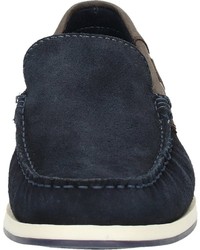 dunkelblaue Wildleder Slipper von Venturini