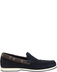 dunkelblaue Wildleder Slipper von Venturini