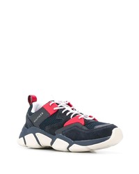 dunkelblaue Wildleder Sportschuhe von Tommy Hilfiger