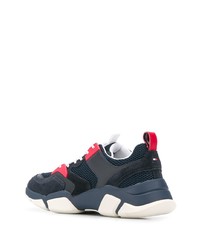 dunkelblaue Wildleder Sportschuhe von Tommy Hilfiger