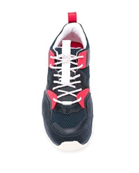 dunkelblaue Wildleder Sportschuhe von Tommy Hilfiger