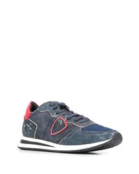 dunkelblaue Wildleder Sportschuhe von Philippe Model