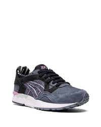 dunkelblaue Wildleder Sportschuhe von Asics