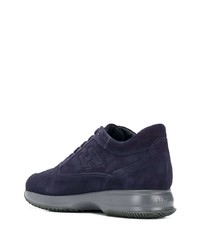 dunkelblaue Wildleder Sportschuhe von Hogan