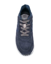 dunkelblaue Wildleder Sportschuhe von Hogan