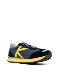 dunkelblaue Wildleder Sportschuhe von Kenzo