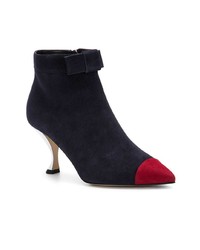 dunkelblaue Wildleder Stiefeletten von Thom Browne