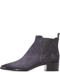 dunkelblaue Wildleder Stiefeletten von Acne Studios