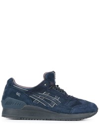 dunkelblaue Wildleder Turnschuhe von Asics