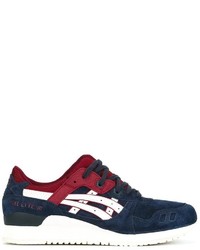 dunkelblaue Wildleder Turnschuhe von Asics