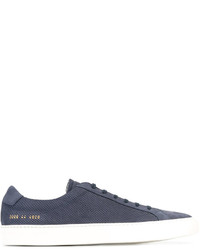 dunkelblaue Wildleder Turnschuhe von Common Projects