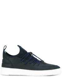 dunkelblaue Wildleder Turnschuhe von Filling Pieces