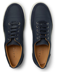 dunkelblaue Wildleder Turnschuhe von Harry's of London