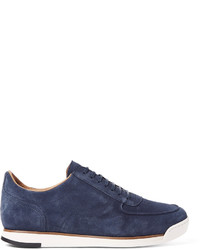 dunkelblaue Wildleder Turnschuhe von John Lobb