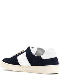 dunkelblaue Wildleder Turnschuhe von Paul Smith