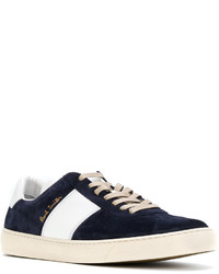 dunkelblaue Wildleder Turnschuhe von Paul Smith