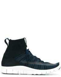 dunkelblaue Wildleder Turnschuhe von Nike