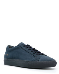 dunkelblaue Wildleder Turnschuhe von Common Projects