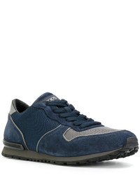 dunkelblaue Wildleder Turnschuhe von Tod's