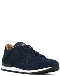 dunkelblaue Wildleder Turnschuhe von Tod's