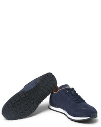 dunkelblaue Wildleder Turnschuhe von Tod's