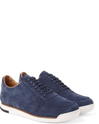 dunkelblaue Wildleder Turnschuhe von John Lobb