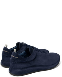 dunkelblaue Wildleder Turnschuhe von Officine Creative