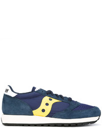 dunkelblaue Wildleder Turnschuhe von Saucony