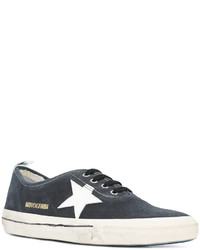 dunkelblaue Wildleder Turnschuhe von Golden Goose Deluxe Brand