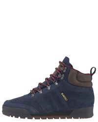 dunkelblaue Wildlederarbeitsstiefel von adidas Originals