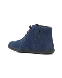 dunkelblaue Wildlederarbeitsstiefel von Camper