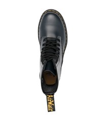 dunkelblaue Wildlederfreizeitstiefel von Dr. Martens