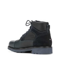 dunkelblaue Wildlederfreizeitstiefel von Tommy Hilfiger