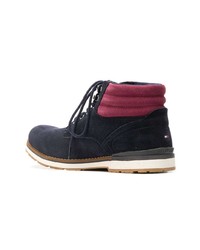 dunkelblaue Wildlederfreizeitstiefel von Tommy Hilfiger