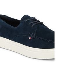 dunkelblaue Wildlederfreizeitstiefel von Tommy Hilfiger