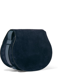dunkelblaue Wildledertaschen von Chloé